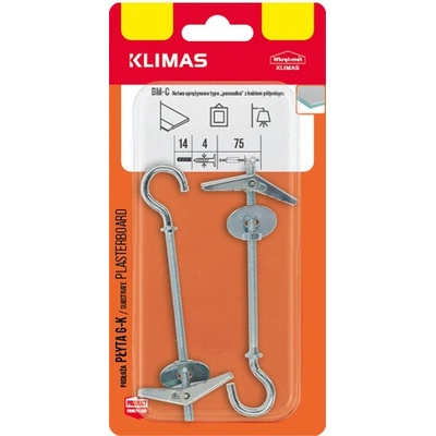 KLIMAS Kotva preklápacia s otvoreným okom BMC (blister) BM-04050-C (2ks/blister)