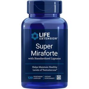 Life Extension Super Miraforte with Standardized Lignans / Формула за мъже, 120 капсули (01940 LE)