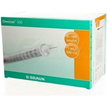 bb Omnican Inz. Striekačka 100 objem 1 ml, ihla 0,30 x 12 mm, 100 ks