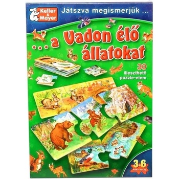Keller&Mayer Чрез игра опознаваме дивите животни - образователна игра на унгарски (712147)