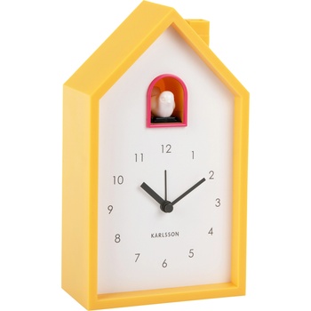 Karlsson Будилник Modern Cuckoo, светло жълт (KA6015BY)
