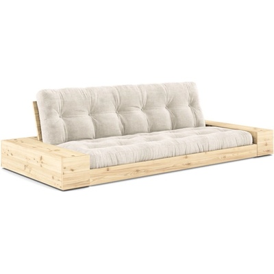 Karup Design Бял разтегателен диван от велур 244 см Base - Karup Design (1371015104)