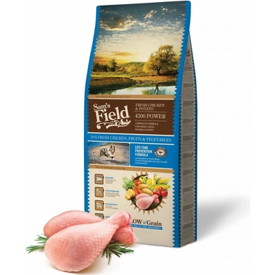 Sam's Field Low Grain 4300 Power Chicken & Potato 13 kg