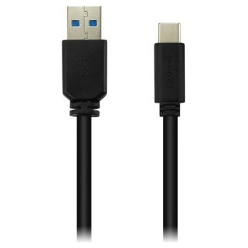 Canyon CNE-USBC4B USB-C / USB 2.0, 5V 3A, priemer 4.5mm, PVC, 1m, černý