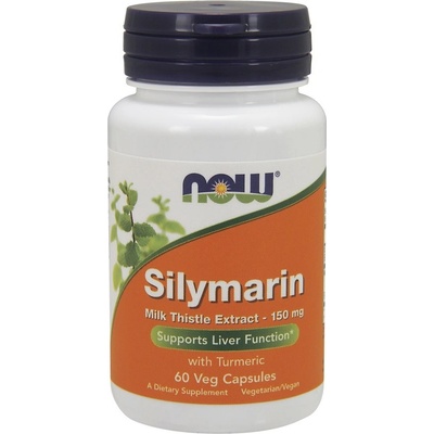 Now Foods Now Silymarin with Turmeric extrakt z ostropestřce s kurkumou 150 mg 60 rostlinných kapslí