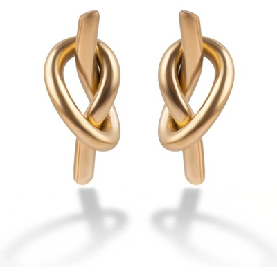 Marc Malone Pozlátené náušnice Uzol Ember MCE250382G