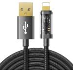 JOYROOM USB кабел - Lightning за зареждане / пренос на данни 2, 4 A 20 W 2 M - Черен KP22404