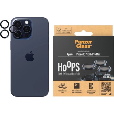 Panzer Стъклен протектор за камера PanzerGlass - Hoops , iPhone 15 Pro/Pro Max, син (5711724011962)
