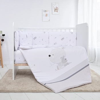 Lorelli Спален комплект Lorelli - Smile, Little Rabbits, Сив (20801156601)