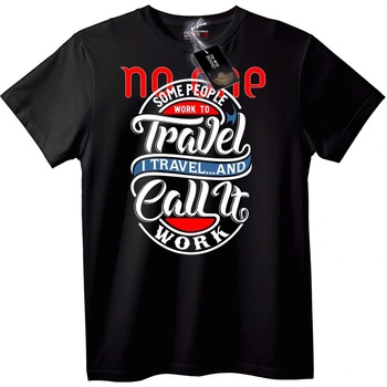 NOONEBRAND Тениска Пътуване и Работа - XS, Black