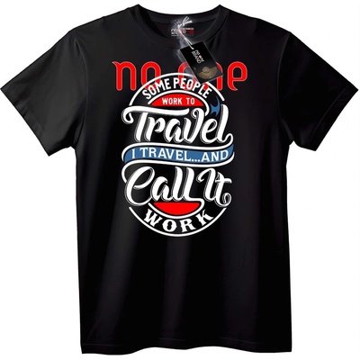 NOONEBRAND Тениска Пътуване и Работа - XS, Black