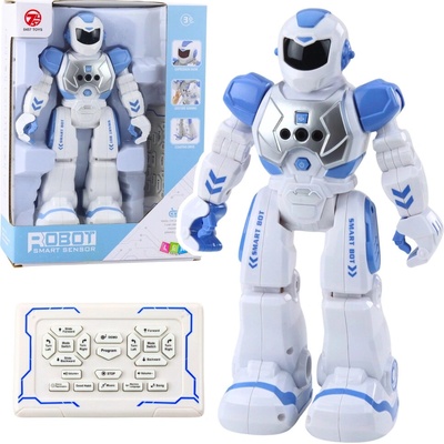 LEAN Toys 28841 Interaktívny robot SMART BOT RC, modrý