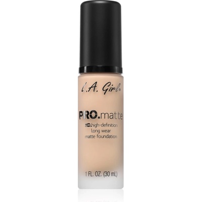 L. A. Girl Cosmetics PRO. Matte HD дълготраен фон дьо тен с матиращ ефект цвят Beige 30ml
