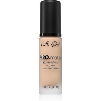 L. A. Girl Cosmetics PRO. Matte HD дълготраен фон дьо тен с матиращ ефект цвят Beige 30ml