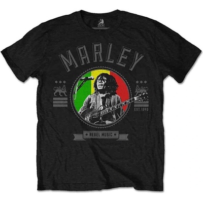 Bob Marley Rebel Music Seal Black L Риза (BMATS18MB03)