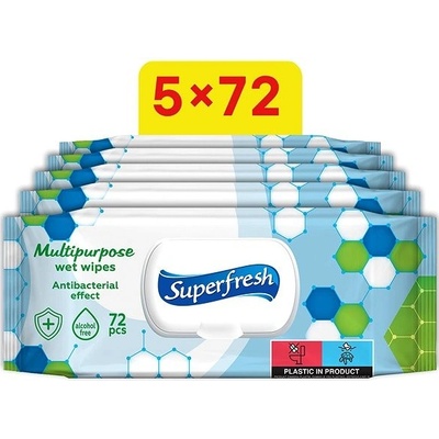 Superfresh antibakteriálne 5 x 72 ks