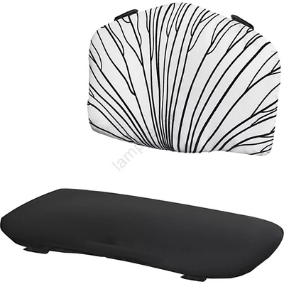 KinderKraft - Подложка за детско столче за хранене enock черно/бяло (ag0974)