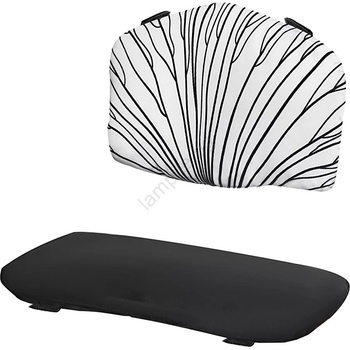 KinderKraft - Подложка за детско столче за хранене enock черно/бяло (ag0974)