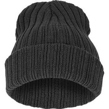 Blingstar zimní čepice Striped Blank Graphite