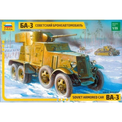 Zvezda BA 3 Armo Car re release 3546 červená 1:35