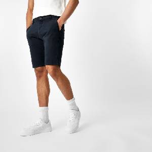 Jack Wills Мъжки къси панталони Jack Wills Slim Chino Shorts Mens - Black