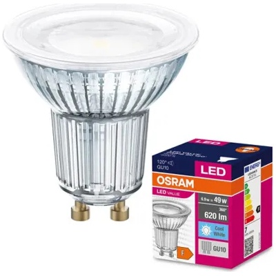 OSRAM Led ЛАМПА value par16 80 osram 6.9w 230v 4000k gu10 (2024007852)