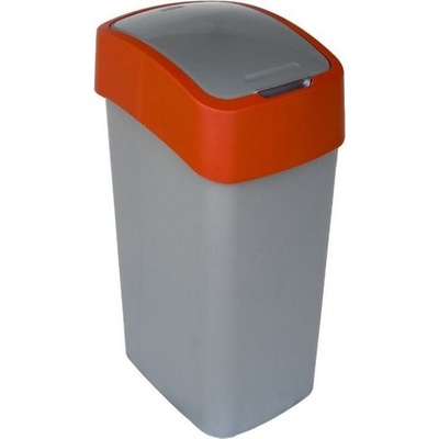 Curver FLIP BIN 50 l šedostříbrná/červená