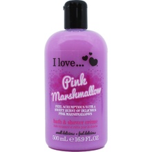 I Love Kúpeľový a sprchový krém s vôňou marshmallow Pink Marshmallow Bath & Shower Creme 500 ml