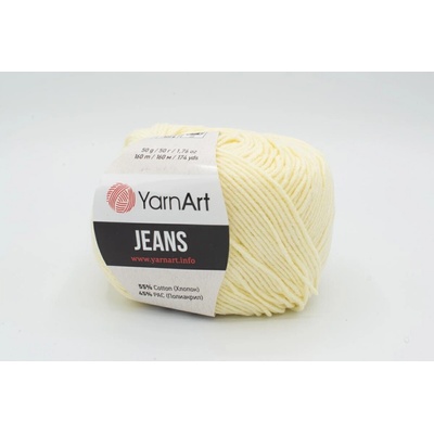 Priadza YarnArt Jeans 50g 160m 86 pastelová žltá