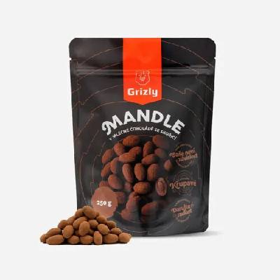 GRIZLY Mandle v mliečnej čokoláde a škorici 250 g