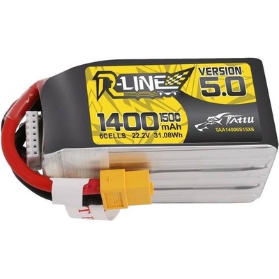 Tattu R-Line 5.0 150C 6S1P XT60 batéria 22.2V 1400 mAh