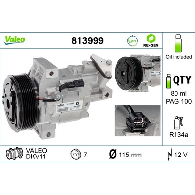 Kompresor klimatizace VALEO 813999