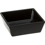 Ferplast Altair 14 Bowl black - черна квадратна керамична купа за кучета и котки за храна или вода 14 x 14 x 5 см - 500 мл
