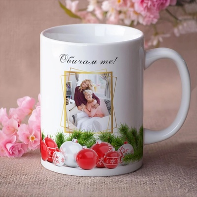 Art gift Чаша със снимка - Подарък за баба