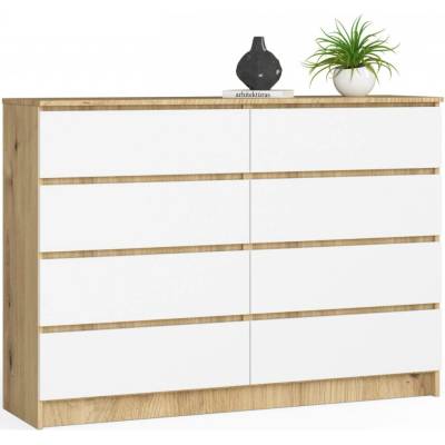 Ak furniture Kuba 140 cm 8 zásuviek
