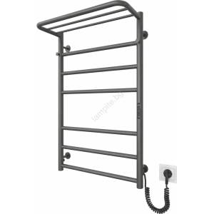 Mario Radiators Електрическа сушилка за кърпи за баня HOME 95W/230V 77x53 cm, неръждаема стомана/антрацит, дясна (MR0074)