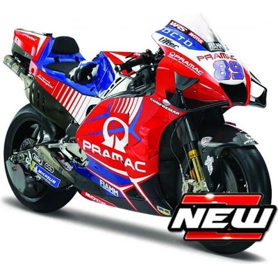 MAISTO model motorky DUCATI PRAMAC DESMOSEDICI GP21 N.89 Jorge Martin 2021 1:18