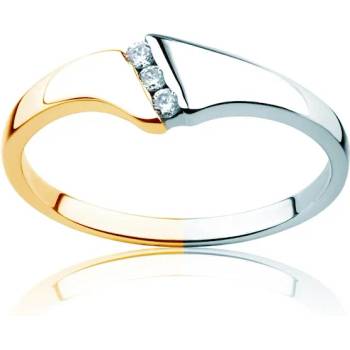 Image 1 of SAVICKI Годежен пръстен Minimalism: двуцветно злато, диаманти