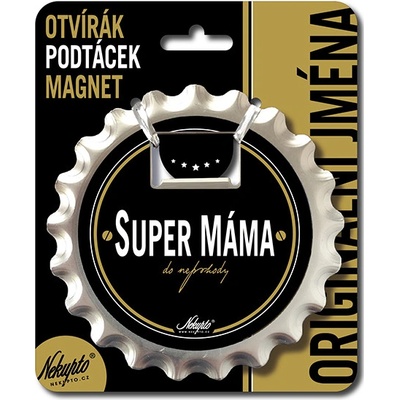 Nekupto Otvírák na pivo, podtácek Super máma V.I.P.