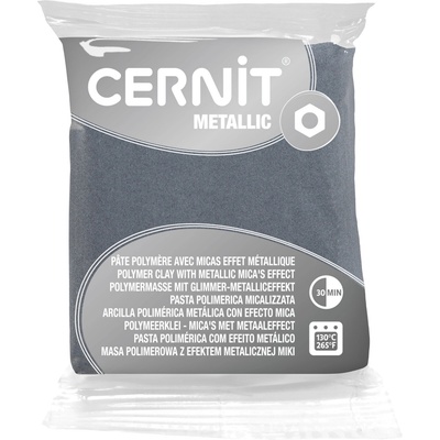 Cernit Polymer Clay Metallic Полимерна глина Silver 56 g (CE0870056080C)