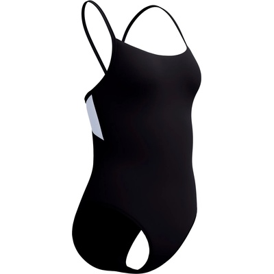 Speedo Дамски бански костюм Speedo Women's Solid Racerback 1 Piece Swimsuit - Anthracite / White (150-4568-0415)