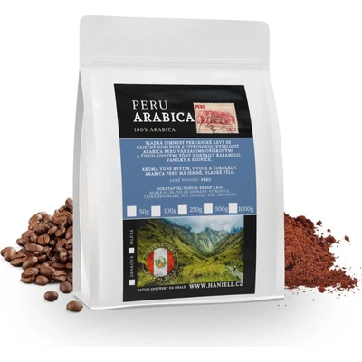 Haniell káva Peru arabica mletá 1 kg