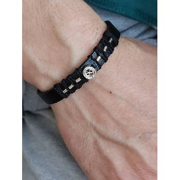 Image 1 of Мъжка кожена гривна безкрайност (МСГ 4)