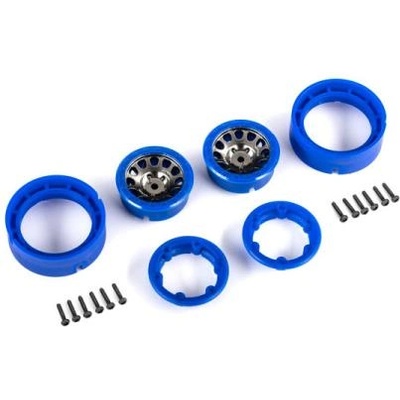 Traxxas диск 1.0" Method 105 beadlock черно-син (2)