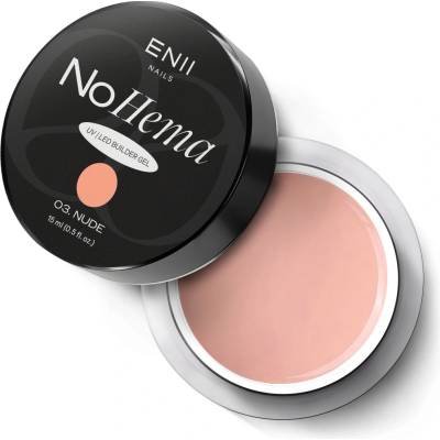 Enii Nails stavební Uv Led gel No Hema 03 Nude 15 ml