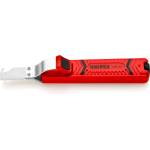 KNIPEX Нож за цепене на изолация на кабели ф8-28мм с предпазен (k1620165sb)