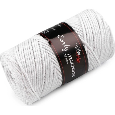 Pletací příze Cordy Macrame 250 g Varianta: 1 (8002) bílá přírodní, Balení: 1 ks 57329/145739/263598