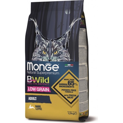 Monge BWILD Cat Zajíc Adult 1,5 kg
