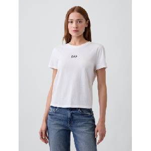 GAP Тениска с логото на GAP GAP | Byal | ЖЕНИ | L