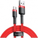 Baseus CATKLF-U09 Cafule USB / USB-C QC3.0, 2A, 3m, červený